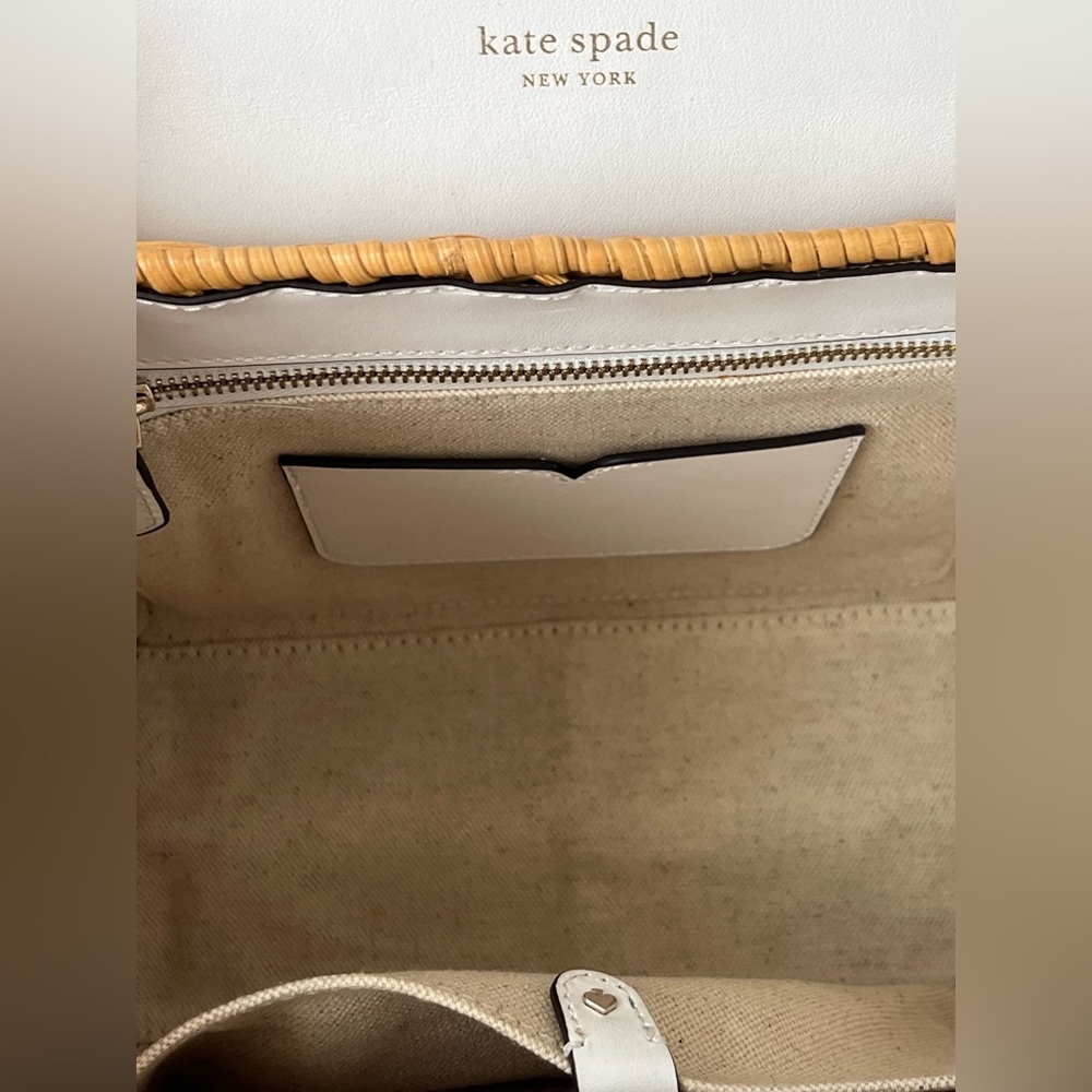 KATE SPADE Romy Wicker Medium Top-handle Bag - Picture 6 of 13